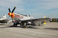 N5420V @ LAL - 1944 North American/aero Classics P-51D, N5420V (Swamp Fox), at 2014 Sun n Fun, Lakeland Linder Regional Airport, Lakeland, FL - by scotch-canadian