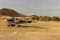 N4702X @ L61 - 02X at the Shoshone airport outside of Death Valley,Calif. 02X was a nice little airplane.This was in Nov. of 1985. - by S B J