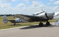 N7381C @ LAL - Beech C-45 - by Florida Metal