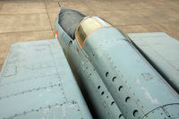 KP355 @ VIDP - Speed bird from above.  Former No. 102 Sqn. 'Trisonics' aircraft on display at Indian Air Force Museum Palam. - by Arjun Sarup