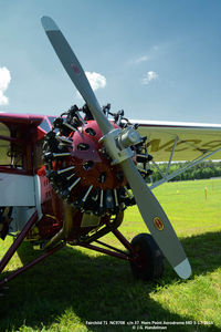 N9708 @ MD18 - Engine image of restored 1929 Fairchild 71. - by J.G. Handelman