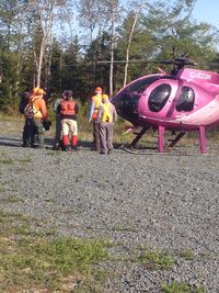 C-GZUN - NS Dept of Natural Resources helicopter assisting in a ground search for missing person, 2014 - by Halifax Regional Search and Rescue