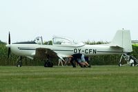 OY-CFN @ EDMT - Piaggio FWP-149D [172] Tannheim~D 24/08/2013 Being pushed to departure point to conserve fuel after accident caused a long wait. Many aircraft did this. - by Ray Barber