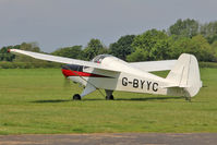 G-BYYC @ EGBR - Hapi Cygnet SF-2A at The Real Aeroplane Company's Biplane and Open Cockpit Fly-In, Breighton Airfield UK, June 1st 2014. - by Malcolm Clarke