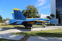 161955 @ NPA - F-18A Hornet in Blue Angels colors - by Florida Metal