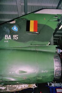 BA-15 - Rear part of Mirage 5BA c/n 15 in Belgian Musée Royal de l'Armée. - by J-F GUEGUIN