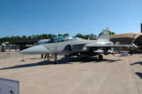 39836 @ ESDF - Saab JAS39D Gripen of the Swedish Air Force on the platform of Ronneby Air Base - by Henk van Capelle