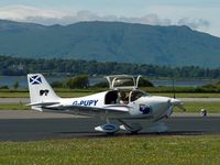 G-PUPY @ EGEO - At Oban Airport - the owner is clearly a dog lover. - by Jonathan Allen
