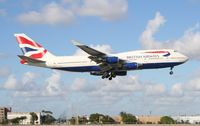 G-BNLZ @ MIA - British 747-400 - by Florida Metal