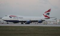 G-BYGC @ MIA - British Airways 747-400 - by Florida Metal
