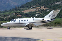 D-IAHG @ LFKC - Taxiing, It's Cessna 525 CJ1 c/n 525-0126 built in 1996 - by micka2b