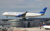 LV-ZPJ @ MIA - Aerolineas Argentinas A340-200 - by Florida Metal