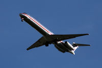 UNKNOWN @ DFW - American Airlines MD-80 on approach to DFW - by Zane Adams