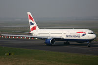 G-BNWX @ EDDL - Boeing 767 British Airways