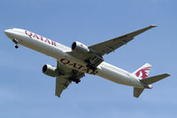 A7-BAM @ EGLL - Boeing 777-3DZER [38245] (Qatar Airways) Home~G 26/05/2013. On approach 27R. - by Ray Barber