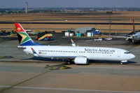 ZS-SJF @ FAJS - ZS-SJF   Boeing 737-85F [30006] (South African Airways) Johannesburg Int~ZS 08/10/2003 - by Ray Barber
