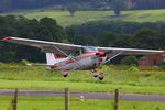 G-BRZS @ EGCW - visitor at Welshpool - by Chris Hall