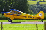 G-USKY @ EGCW - visitor at Welshpool - by Chris Hall