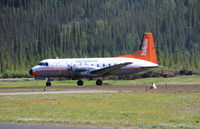 C-FYDY @ CYDA - Landing at Dawson City, Yukon. - by Murray Lundberg
