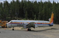 C-GANA @ CYXY - Beside Air North's rear maintenance hangar at Whitehorse, Yukon. - by Murray Lundberg