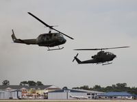 N624HF @ LAL - UH-1 Huey with AH-1 Cobra - by Florida Metal
