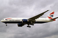 G-VIIK @ EGLL - Boeing 777-236ER [28840] (British Airways) Heathrow~G 31/08/2006. On finals 27L. - by Ray Barber