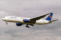 SU-GBS @ EGLL - Boeing 777-266ER [28425] (EgyptAir) Heathrow~G 31/08/2006. On finals 27L. - by Ray Barber