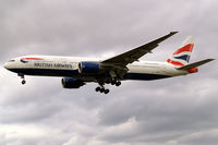 G-YMMF @ EGLL - Boeing 777-236ER [30307] (British Airways) Heathrow~G 31/08/2006. On finals 27L. - by Ray Barber