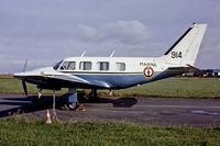914 @ LFPN - Piper PA-31-310 Turbo Navajo B [31-7300914] (French Navy) Toussus Le Noble~F 13/09/1980 - by Ray Barber