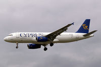 5B-DBD @ EGLL - Airbus A320-231 [0316] (Cyprus Airways) Heathrow~G 31/08/2006. On finals 27L. - by Ray Barber