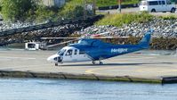 C-GHJJ @ CBC7 - Helijet preparing for departure from Vancouver Harbour Heliport. - by M.L. Jacobs