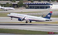 N948UW @ FLL - US Airways E190 - by Florida Metal