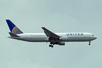 N643UA @ EGLL - Boeing 767-322ER [25093] (United Airlines) Home~G 13/06/2011. On approach 27L. - by Ray Barber