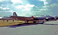 WH964 @ EGCN - English Electric Canberra E.15 [SH1689] (Royal Air Force) RAF Finningley~G 30/07/1977. From a slide. - by Ray Barber