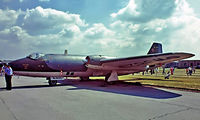 WJ825 @ EGCN - English Electric Canberra B.2 [71340] (Royal Air Force) RAF Finningley~G 30/07/1977. From a slide. - by Ray Barber