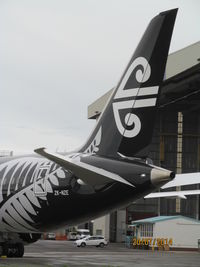 ZK-NZE @ NZAA - At last outside the hangar at AKL - my first close up view since it flew over the city on delivery on 11/7/14 - by magnaman