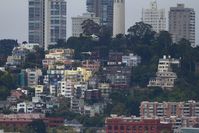 N614G - Eurocopter Flying By Telegraph Hill, San Francisco - by SF_Photog