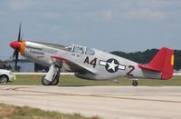 N61429 @ LAL - P-51C Mustang red tail - by Florida Metal