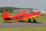 G-BGMJ @ EGBR - Gardan GY-201 Minicab at The Real Aeroplane Club's Biplane and Open Cockpit Fly-In, Breighton Airfield, June 1st 2014. - by Malcolm Clarke