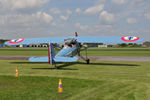 G-MOSA @ EGBR - Morane-Saulnier MS.317 at The Real Aeroplane Club's Biplane and Open Cockpit Fly-In, Breighton Airfield, June 1st 2014. - by Malcolm Clarke