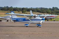 G-BKII @ EGFH - Visiting Reims/Cessna Skyhawk II. - by Roger Winser