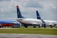 N574US @ LAL - 1987 Boeing 737-301, N574US at Lakeland Linder Regional Airport, Lakeland, FL - by scotch-canadian