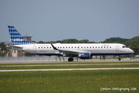 N247JB @ KSRQ - JetBlue Flight 164 (N247JB)  Blue Is So You departs Sarasota-Bradenton International Airport enroute to John F Kennedy International Airport - by Donten Photography
