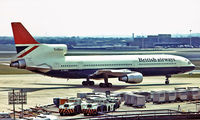 G-BBAI @ EGLL - Lockheed L-1011 TriStar 1 [1102] (British Airways) Heathrow~G 07/07/1977. From a slide. - by Ray Barber