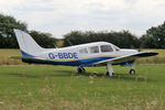 G-BBDE @ EGBR - Piper PA-28R-200-2 Cherokee Arrow II at The Fly-In & Vintage Air Race, The Real Aeroplane Company, Breighton Airfield, July 2014. - by Malcolm Clarke