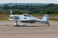 G-MAXV @ EGFH - Raven 1 returning from formation aerobatic practice. - by Roger Winser