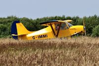 G-IMMI @ EGFH - Resident microlight holding prior to departure. - by Roger Winser