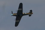 PZ865 @ EGBJ - performing a display for WWII veterens at Project Propeller 2014 - by Chris Hall