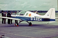 G-AXEH @ EGLF - Scottish Aviation SA.120 Srs.1 Bulldog [001] Farnborough~G 13/09/1970. From a slide. - by Ray Barber