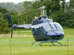 G-OCFD @ EGHR - 1980 Bell 206B, c/n: 3165 at Goodwood - by Terry Fletcher